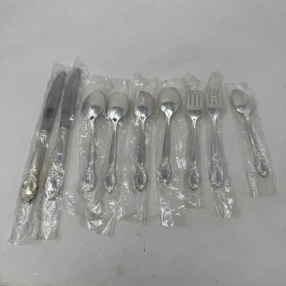 Lot of 9 Oneida Silversmiths Ballad Country Lane Silver Plated Flatware New